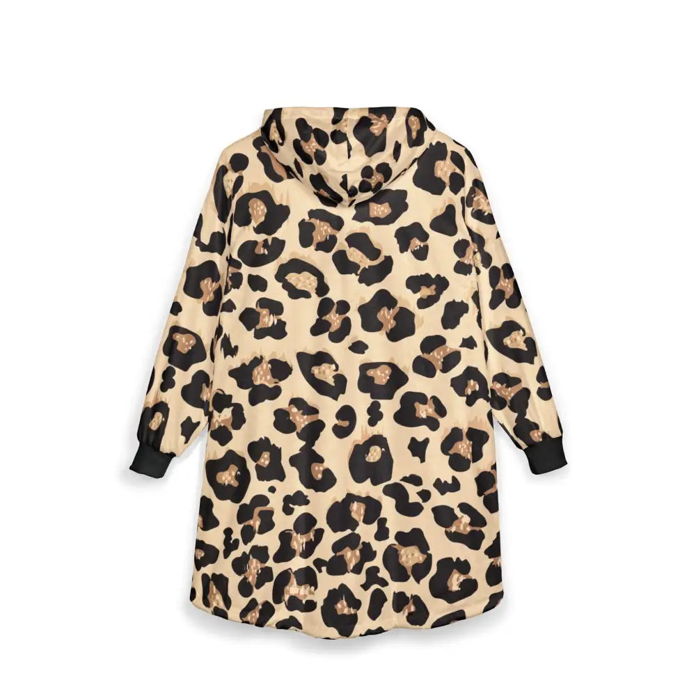 Leopard print hooded sweatshirt dress from PixiOnyx Cozy Luxe Loungewear collection