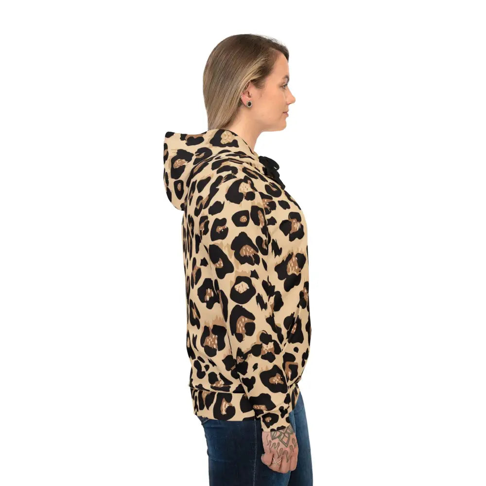 Leopard print hooded sweatshirt from PixiOnyx Statementwear Street Fit Unisex Hoodie