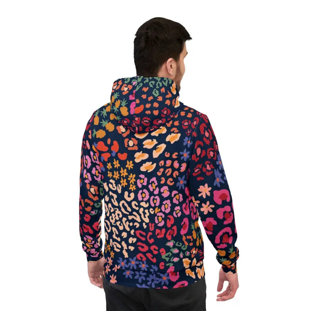 Colorful patterned hoodie from PixiOnyx Colorstorm Streetwear Unisex Chromapulse Spots