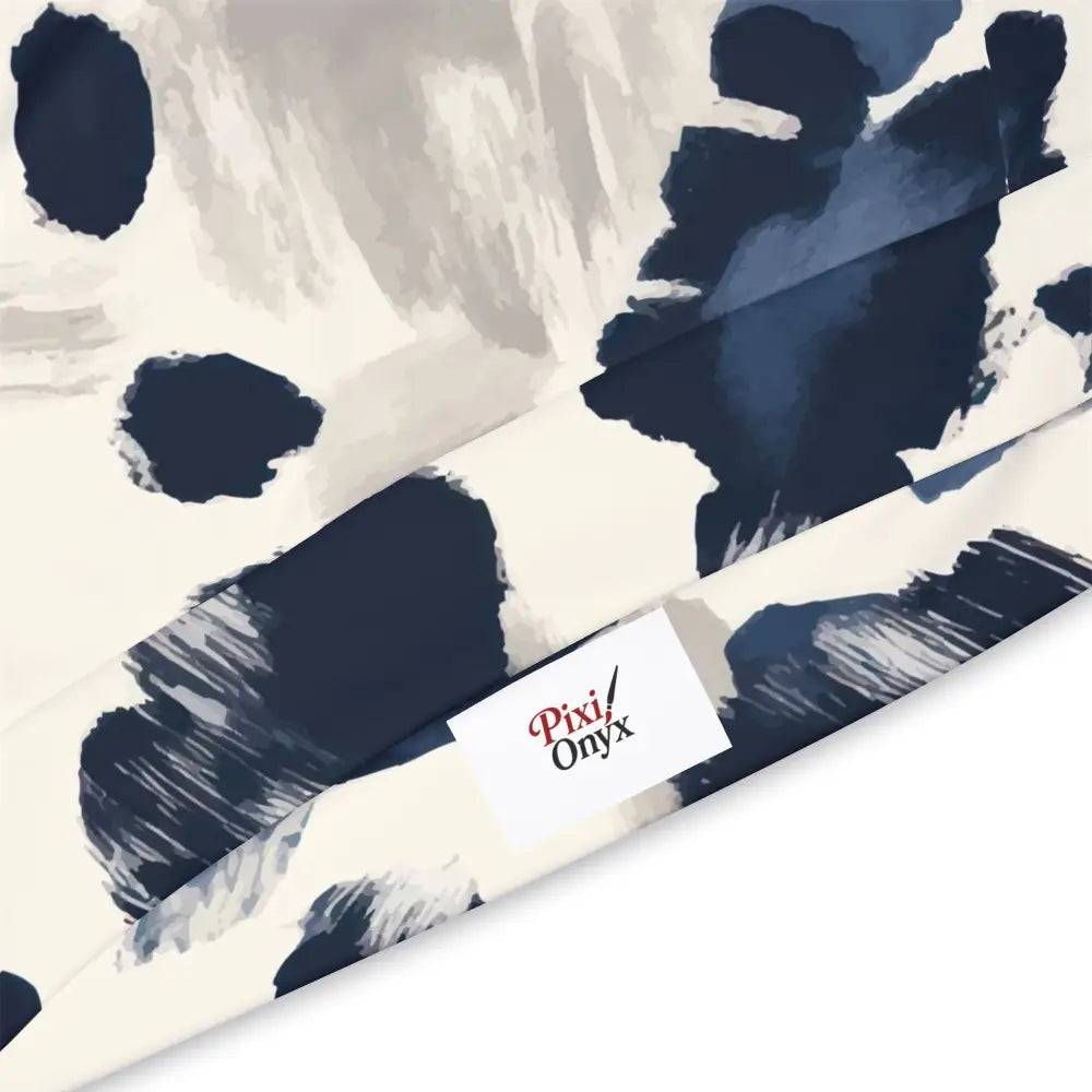 Abstract patterned fabric from Unisex Hoodie Inkveil Drift by PixiOnyx Abstract Motionwear