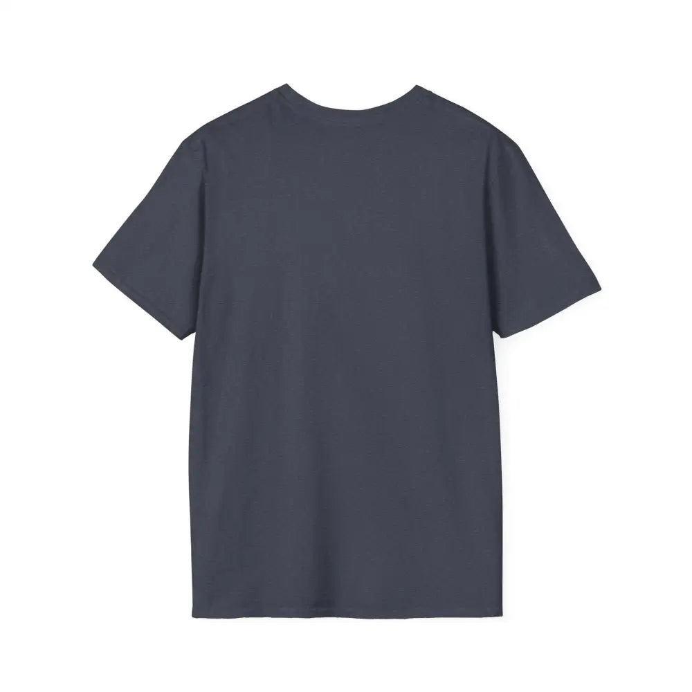 Plain dark gray softstyle t-shirt designed with elastic ribbed collar, perfect for nature lovers