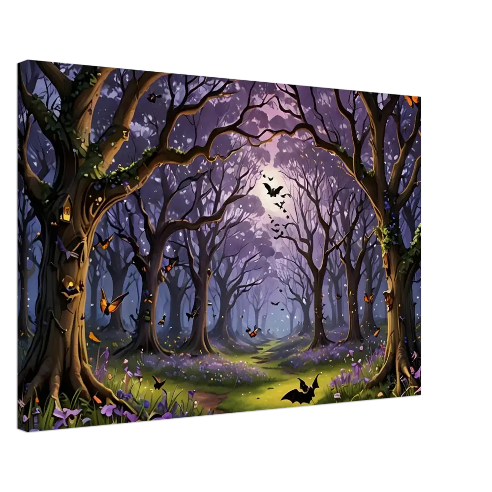 Enchanted forest canvas art displayed in Whispers of the Enchanted Forest PixiOnyx product