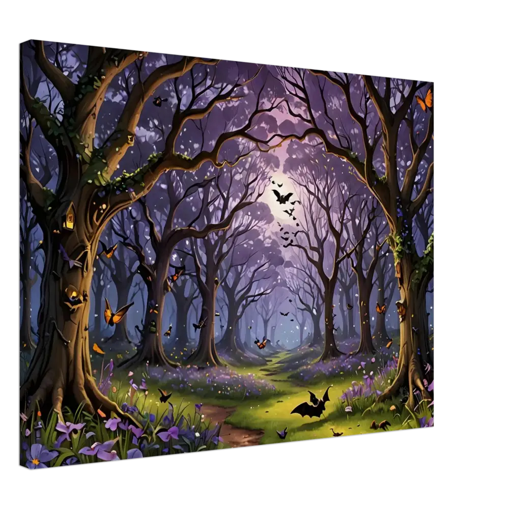 Enchanted forest canvas art displayed on Whispers of the Enchanted Forest PixiOnyx product