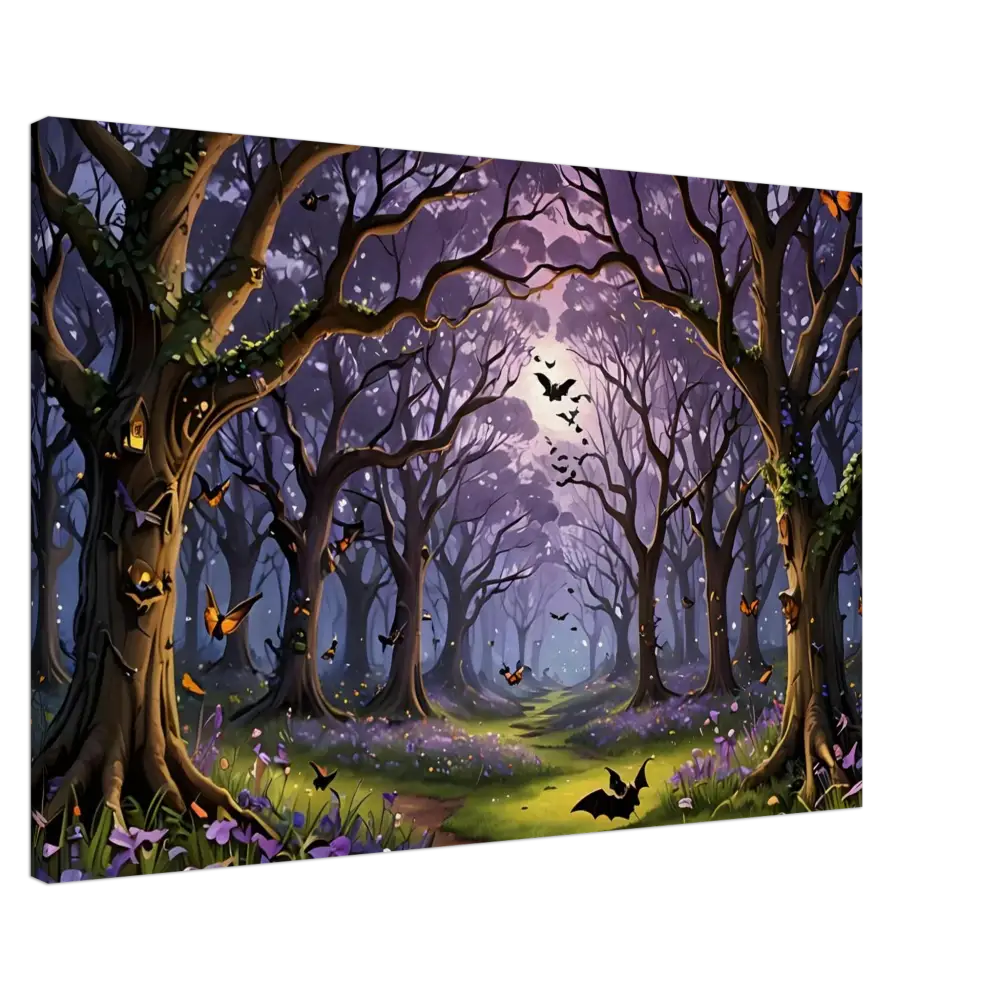 Enchanted Forest Canvas Art displayed in Whispers of the Enchanted Forest PixiOnyx product