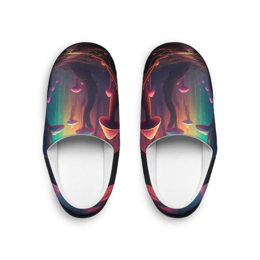 Mushroom-themed slippers for women from PixiOnyx Surreal Stepwear Shroom Bloom collection