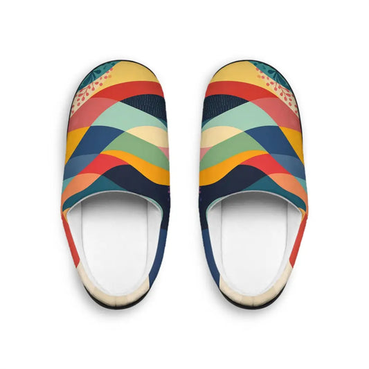 Colorful patterned slippers for women from Sunset Grove PixiOnyx Comfortcore Housewear