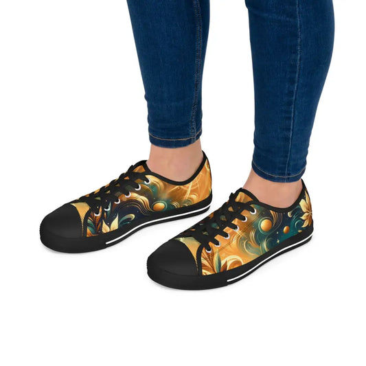 Patterned low-top sneakers from Women’s Nebula Bloom Cascade by PixiOnyx