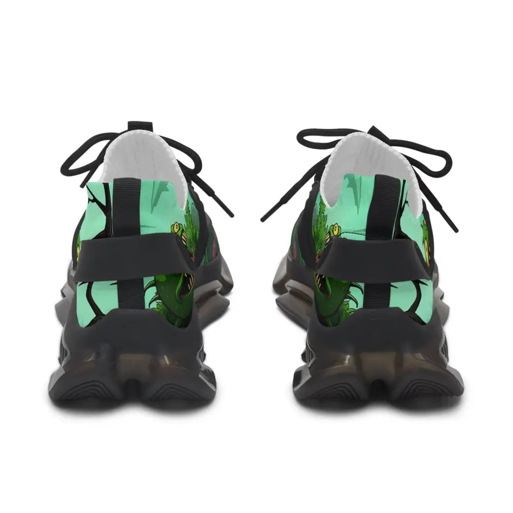 Pair of green and black Womens Mesh Sneakers from Grinvine Grove Ecocore Street Fusion by PixiOnyx