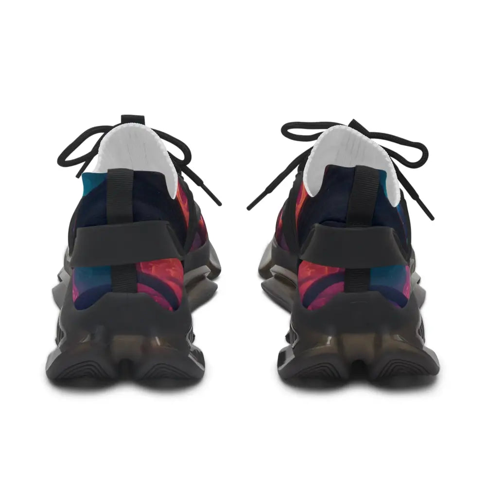 Colorful athletic shoes for women from PixiOnyx Surreal Streetwear Womens Mesh Sneakers