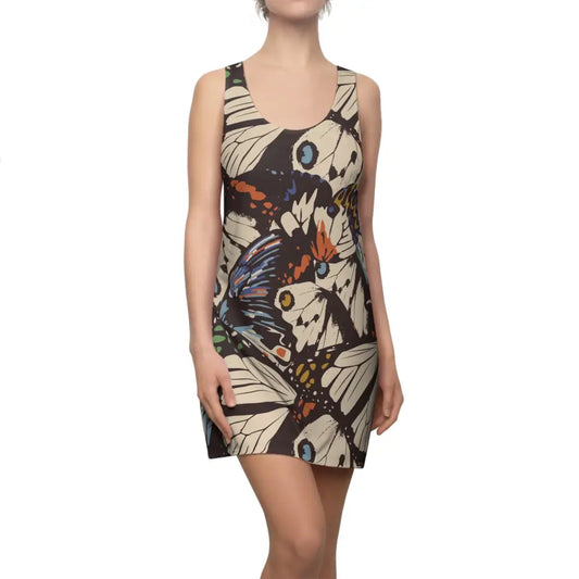 Sleeveless Butterfly Patterned Dress from PixiOnyx Summerwear Women’s Racerback Dress