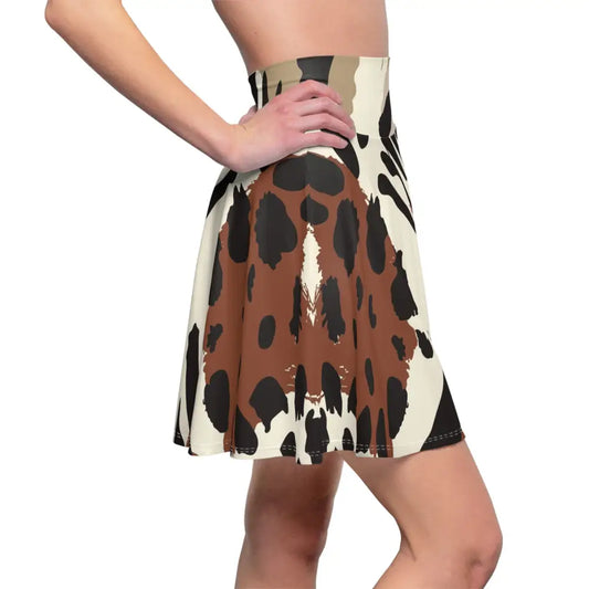 Animal print skater skirt from Women’s Skater Skirt Wild Mirage PixiOnyx Statementwear