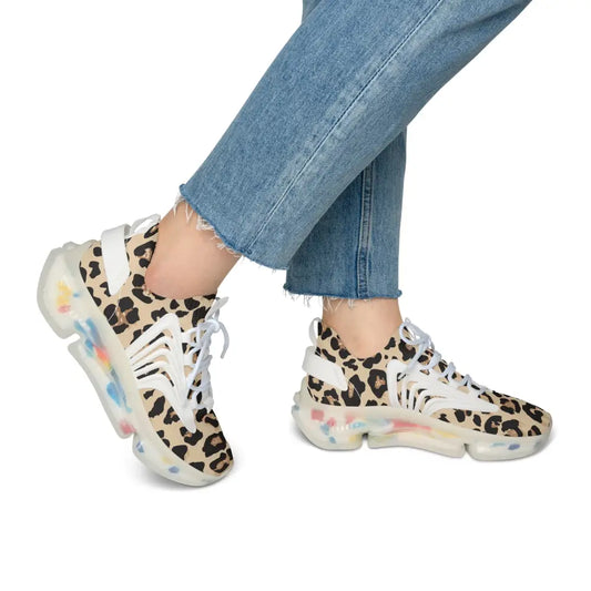 Leopard print sneakers from PixiOnyx Streetstride Edition Women’s Sneakers Leopard Luxe Run