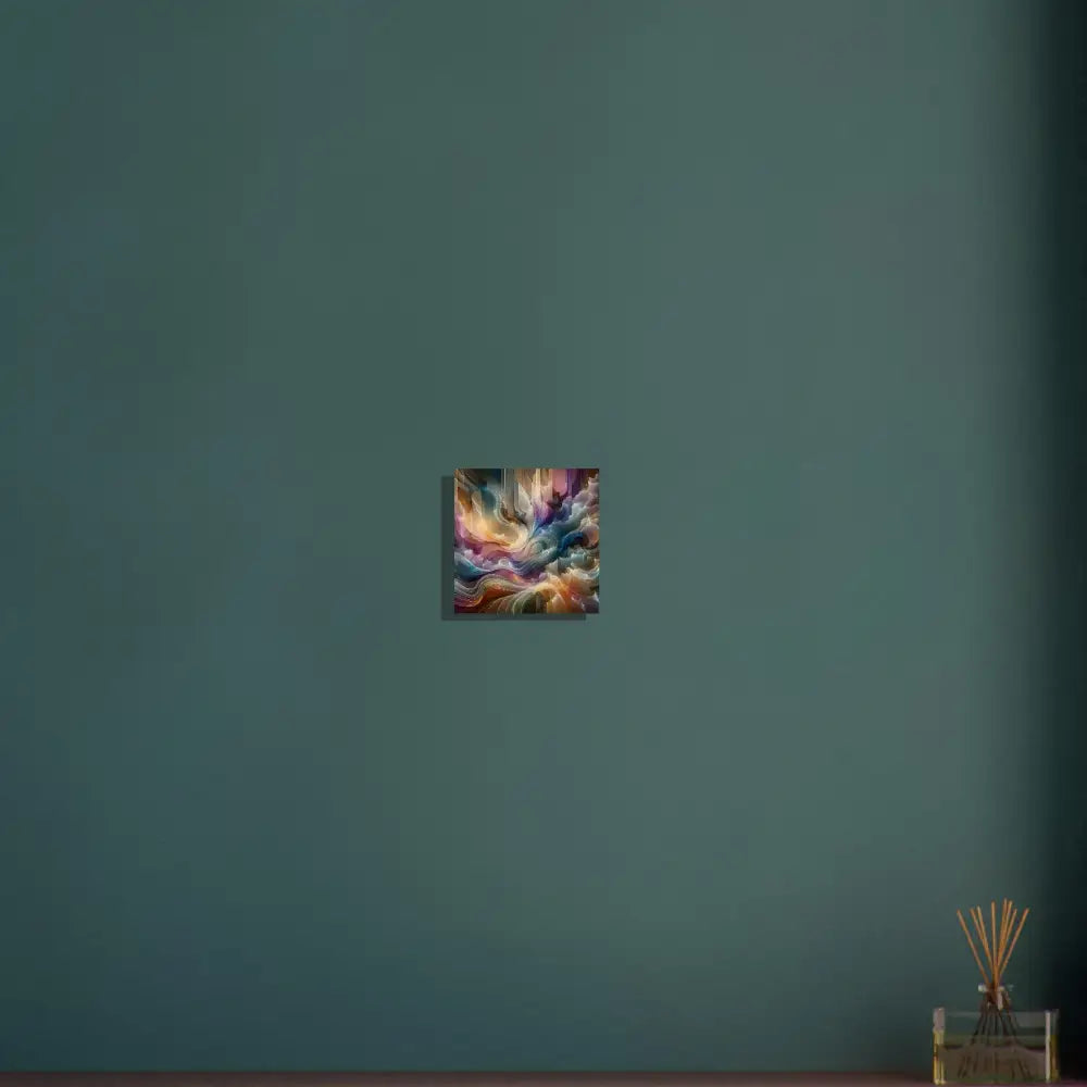 Abstract colorful artwork on Wood Prints Celestial Layer Flux PixiOnyx Earthgrain Edition