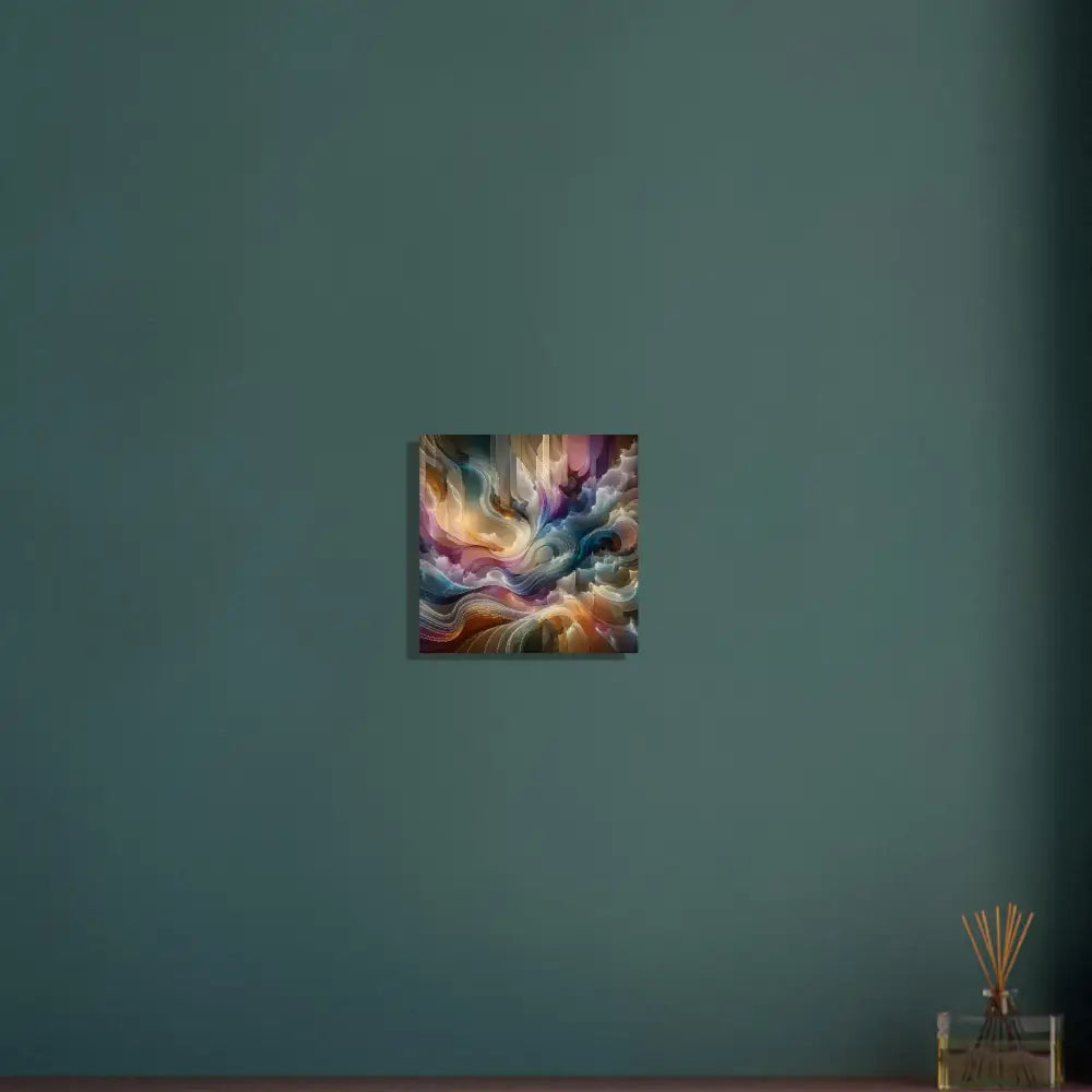 Abstract colorful canvas art for Wood Prints Celestial Layer Flux PixiOnyx Edition