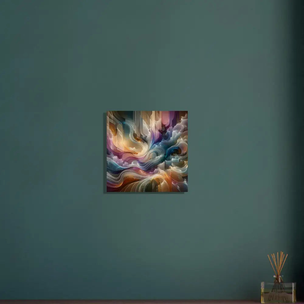 Abstract colorful painting on Wood Prints Celestial Layer Flux Earthgrain Edition
